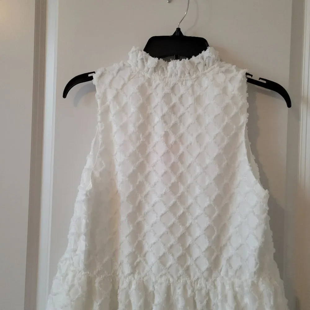 Amanda Uprichard Connolly Dress Split V Neck Sleeveless Midi Dress SMALL NWT
